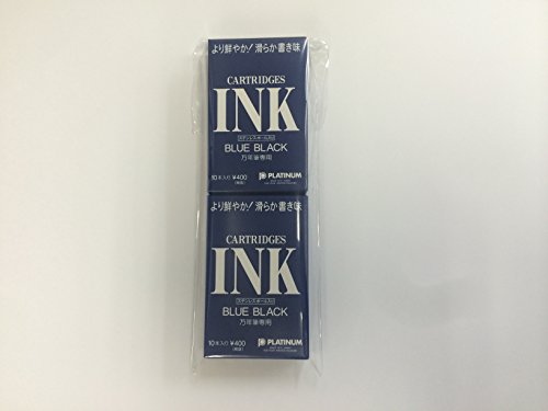 Cartouche d'encre Noir Bleu SPSQ#3 recharge pour stylo plume Platinum