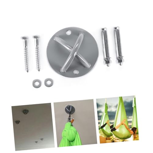 Soporte de anclaje de pared de hierro puro para hamaca y columpio de yoga 4