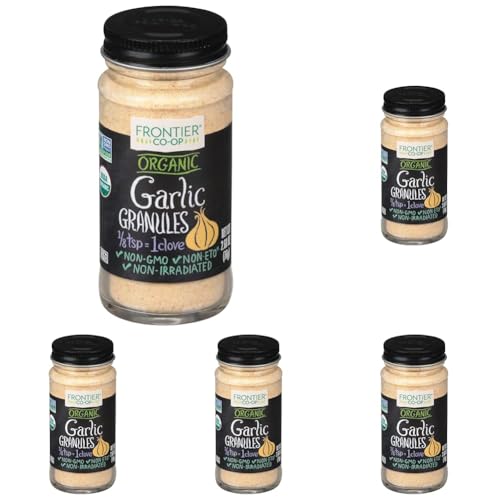 Frontier Organic Garlic Granules, 2.7 oz (pack of 5)