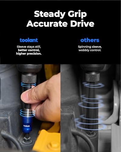 image for toolant Magnetic Drill Bit Extension Set, 4PCS (2.5