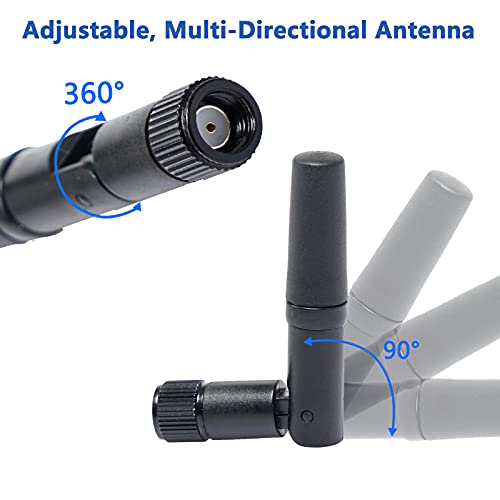 Nelawya Mini WiFi Antenna RP-SMA Male Dualband 2.4GHz 5.8Ghz MIMO Mini Antenna for WiFi Router PC Desktop USB Adapter PCI-E Cards and PS4 Build Wireless Range Extender - Image 4