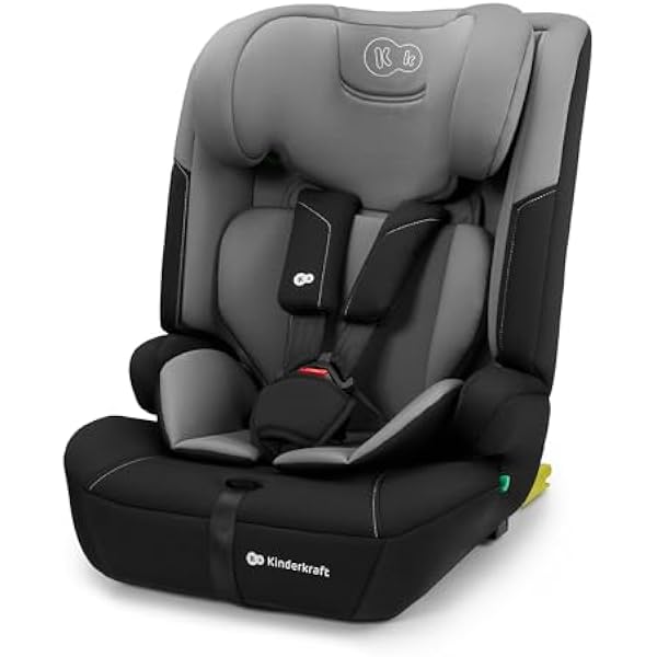 Kinderkraft SAFETY FIX 3 PRO автокресло i-Size 76 150 см ISOFIX Top Tether автомобильный ремень 100 вкладыш Easy Grow H-Guard SPS индикаторы установки 5-точечные ремни серый