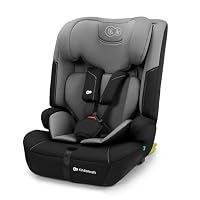 Kinderkraft SAFETY FIX 3 PRO 76-150 cm Kindersitz 9-36 kg, Kinderautositze mit isofix, Einstellung der Kopfstütze und Rückenlehne, extra TOP TETHER, 5 punkt gurte, Grau – Ansicht 2