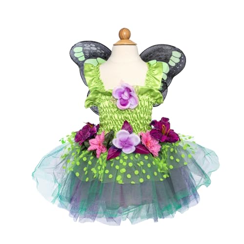 Great Pretenders Fairy Blooms Deluxe Dress & Wings Girls Fairy Dress Costume with Detachable Wings (Size 5-6)