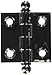 Deltana CH1515U14 Solid Brass 1-1/2-Inch x 1-1/2-Inch Cabinet Hinge with Ball Tips