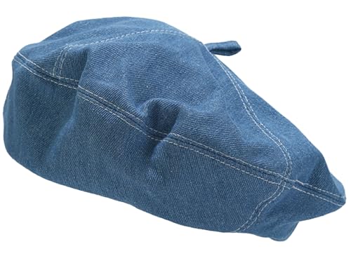 Béret en denim ajustable fini les chapeaux trop grands en coton