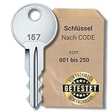 bayesen Ersatzschlüssel - Kompatibel mit ATERA Code 133 - Hochwertiger Ersatz Schlüssel für Dachboxen, Skiboxen und Fahrradträger - Schlüsseldienst