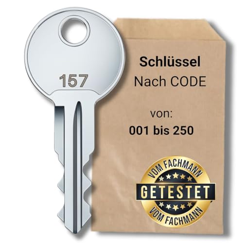 bayesen Ersatzschlüssel - Kompatibel mit ATERA Code 101 - Hochwertiger Ersatz Schlüssel für Dachboxen, Skiboxen und Fahrradträger - Schlüsseldienst