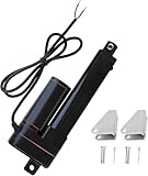 Jvnvlki 100mm Hochgeschwindigkeits-Linearantrieb 12V 400N, IP65 Wasserdicht, 34mm/s Hubgeschwindigkeit, mit Montagehalterungen für industrielle Automatisierung