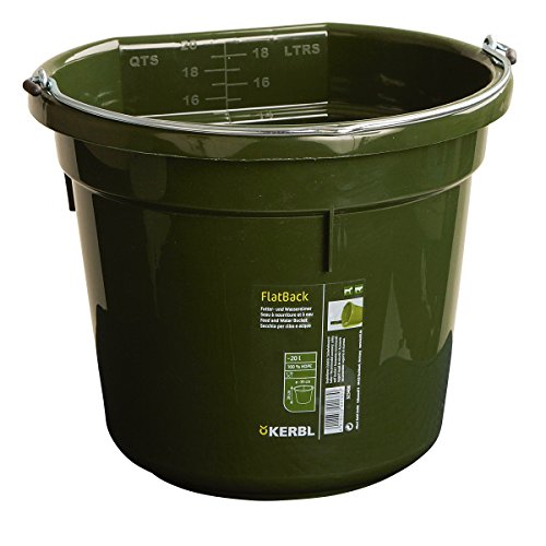 KERBL FlatBack Seau pour Cheval Vert 20 L