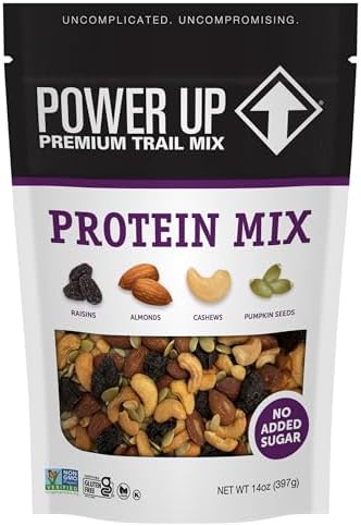 Power Up Trail Mix, Protein Packed Trail Mix, Non-GMO, Vegan, Gluten Free, Keto-Friendly, Paleo-Friendly, No Artificial Ingredients, Gourmet Nut, 14 oz Bag