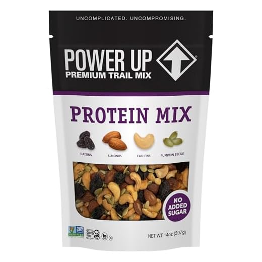 Power Up, Protein Packed Trail Mix, Non-GMO, Vegan, Gluten Free, Keto/ Paleo-Friendly, No Artificial Ingredients, Gourmet Nut, Purple, 14 Ounce