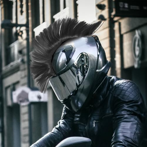 SHERCHPRY Helm-hahnenkamm-Ornament Helm Irokesenfalke Helm-irokesen-perücke Fahrradhelm Irokesenschnitt Helm Irokesen-Aufkleber Motorradhelm-falken Helmdekoration Ski Celosia Chemische Faser