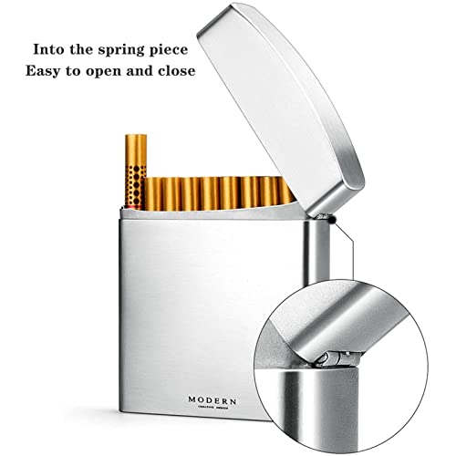 Étui à cigarettes en acier inoxydable pour les sorties et voyages dynamiques - 3