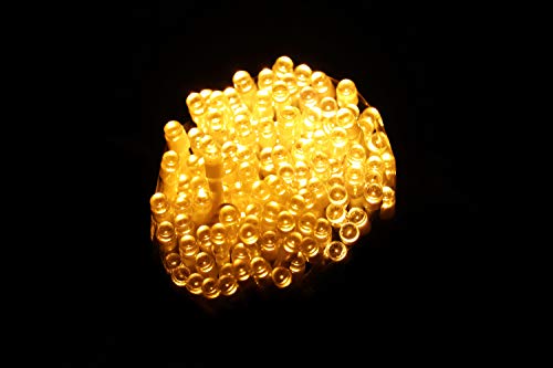 Image of MPROW 11 Meter 40 LED Decorative Golden Still Led String Light | 36 Feet Single Colour Diwali Still Led Ladi String Light for Home Decor, Christmas, Diwali and Festive Decoration (Warm White)