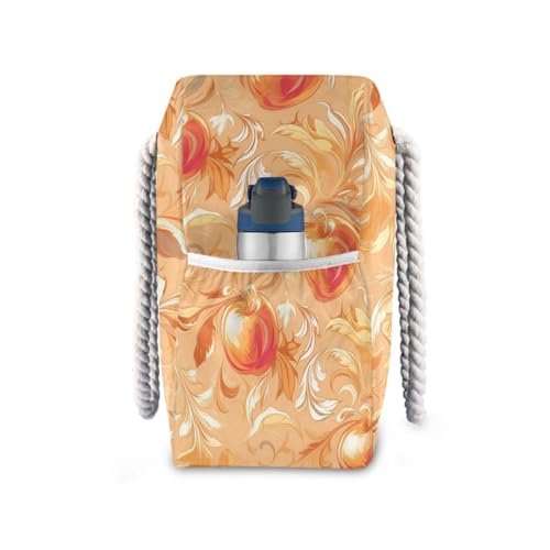 Rose Gold Personalized Large Capacity mens beach bag with zipper large tote bags for women for Travel Gym Vacation3