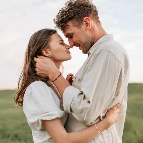 EMIRISTIC Italian Engravable Photo Bracelet - Customized Couple Bracelets for Him & Her with Hidden Picture, Adjustable Memorial Keepsake - Anniversary & Valentines Day Present3