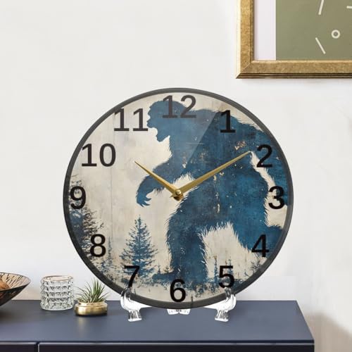 Reloj de Pared Redondo Silhouettes Sasquatch 9.5 pulgadas miniatura 5