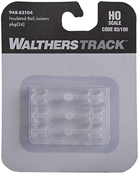 Walthers HO Scale Code 83 or 100 Insulated Rail Joiners pkg(24)