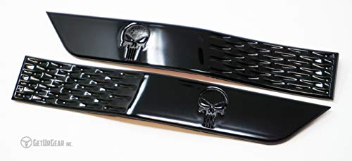 GetUrGear 2015+ FENDER EMBLEMS - compatible with 2015+ WRX/STI (Gloss Black, Black Skull)