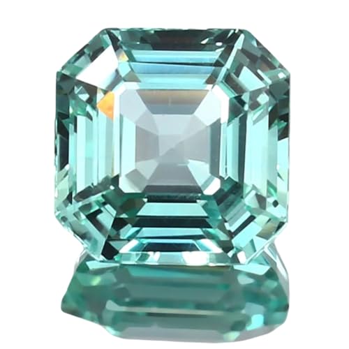Pierre précieuse saphir de Ceylan Parti Asscher pour création de bijoux DIY