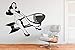 Produktbild Pinup Girl Reiten Bombe Wandtattoo Logo Geschlecht schöne Frau Retro Schlafzimmer entfernbare Vinyl Kunst Wandaufkleber 80x93cm