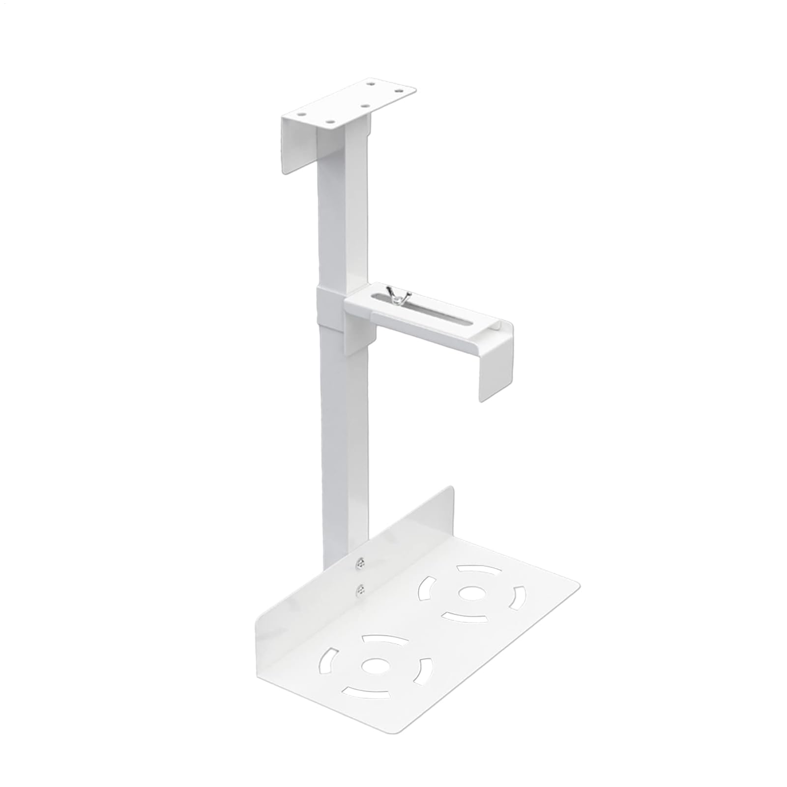-Supporto - Supporto da parete per PC sotto la scrivania, supporto da | parete sotto la scrivania | Altezza e larghezza regolabile -Supporto da scrivania può contenere fino a 30 kg, supporti per PC