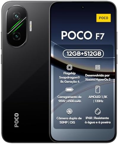 POCO F7 Black 12GB RAM 512GB ROM