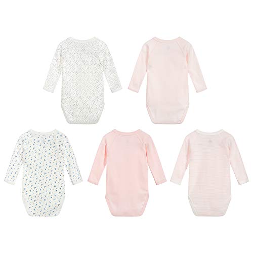 Petit Bateau Unisex Baby 5649600 Kleinkind-Unterwäscheset, Pink Pink Weiß/Multico Weiß/Blau Pink/Weiß, 6 Monate