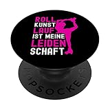 Rollkunstlauf I Roller Girl I Rollschuhkunstlaufen Rollschuh PopSockets mit austauschbarem PopGrip
