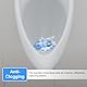 QUARKZMAN 6 Stück Urinal Screen Deodorizer, Anti-Splash Duftende Urinal Cakes Geruchsschutz Urinalmatten Toiletten, Badezimmer, Blau