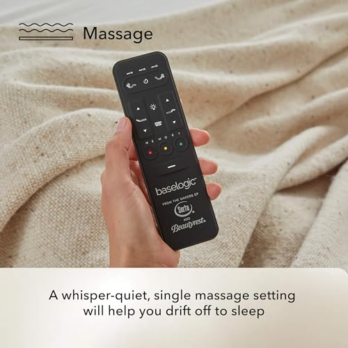 Image of Serta baselogic Level 3.5 Full Adjustable Bed Frame Base - Head, Back & Foot Adjustability, Wireless Remote, Zero-Gravity and Memory Presets, Single Massage Setting, and USB A&C Charging Ports