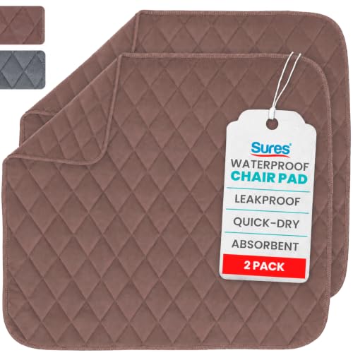 Best Incontinence Chair Pads Washable Reusable That Actually Stay in Place 11 Sures Waterproof Chair Pads for Incontinence (22' x 21') - Washable