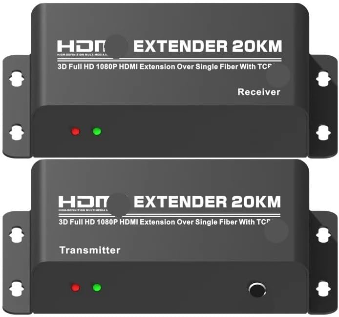 HDMI Extender 20KM HDMI-Compatible Extender 1 TX to Multi RX for DVD Player PC 1080P(Only 1 Receiver,3)