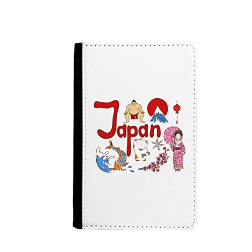 Protège-passeport Japon en cuir de qualité supérieure avec porte-cartes minimaliste