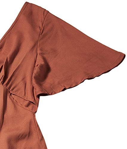 Vestido Casual Longo, Mercatto, Feminino, Laranja Escuro, M