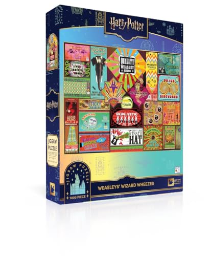 New York Puzzle Company - Harry Potter Weasleys' Wizard Wheezes - Rompecabezas de 1000 piezas para noches de juegos familiares
