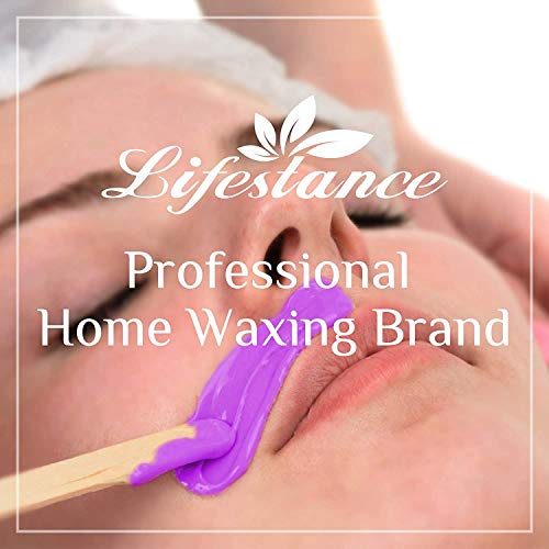 Lifestance Waxing Kit Hair Removal Wax Warmer Kit with Moisturizing Lavender Formulas Hard Stripless Wax Beads (17.5oz) Relaxing Wax Kit for Legs, Face, Underarm, Bikini, Brazilian