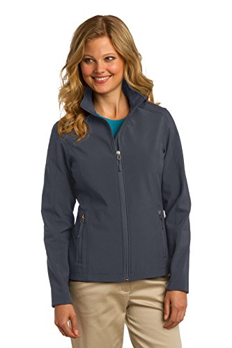 Port Authority Ladies Slim Fit Core Soft Shell Jacket. L317, Battleship Grey, Medium