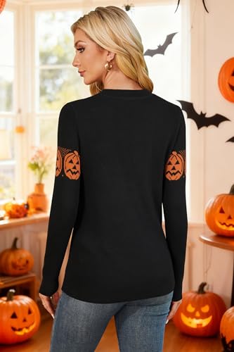 Image of Arach&Cloz Women's Wool Blend Classic Crew Neck Casual Fall Sweaters