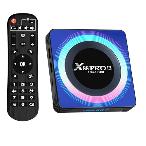 X13 TV Box Android 13.0, 4GB RAM, 32GB Storage