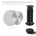 CAFEMASY Reusable Stainless Steel Filter - 2 Pack Replacement Metal Coffee Filter Compatible with Aeropress XL Coffee Maker - Image 2
