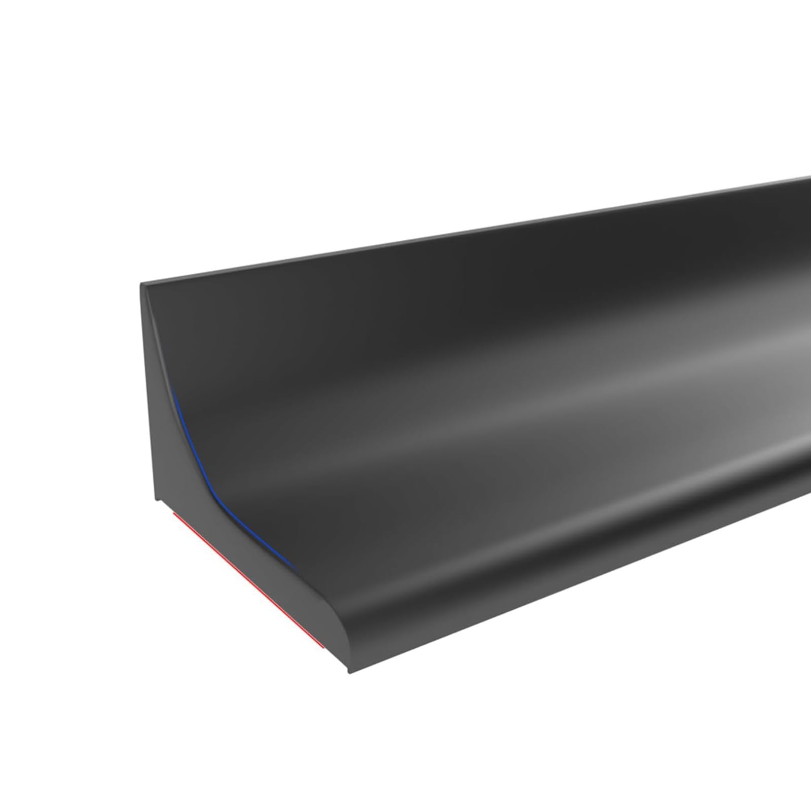 Striscia di tenuta in silicone per barriera per pavimento per ambienti umidi, striscia autoadesiva per bagno, striscia per blocco dell'acqua, barriera per soglia doccia, per separazione bagnato e asci