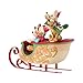 Enesco Disney Traditions by Jim Shore Mickey Mouse and Friends Riding in Sleigh Figurine, 8 Inch, Multicolor