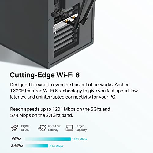 TP-Link WiFi 6 PCIe WiFi Card for Desktop PC- AX1800 Dual Band Network Card - image 2