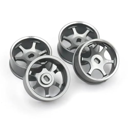 Jantes alu TE37 1/28 ultra résistantes pour drift RC précis