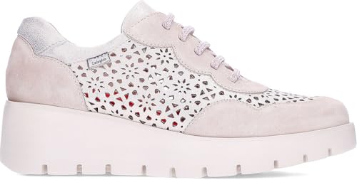 Callaghan Baskets Femme Amal 32121 en cuir suédé avec talon compensé 5 cm