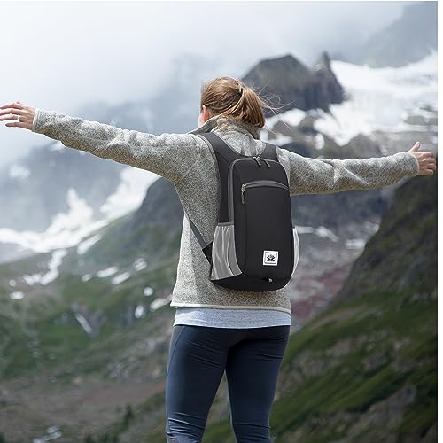 Mochila ligera plegable de senderismo 15L Esup negra miniatura 6