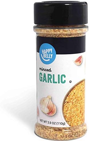 Amazon Brand - Happy Belly Garlic Minced, 3.9 Oz