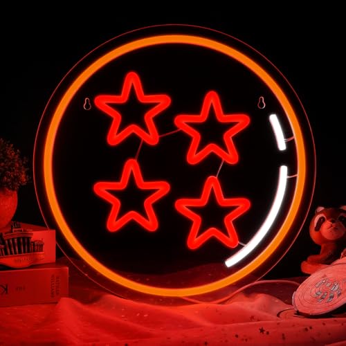 MissAudrey Four Star Anime Neon Sign Led Night Lights for